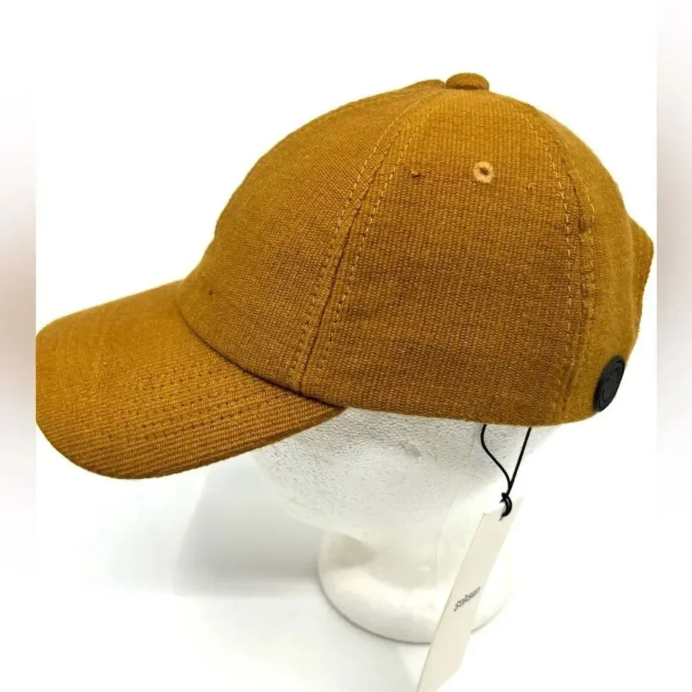 NWT Stiksen Unisex 105 Mustard Unconstructed Canvas Baseball Hat Size Medium